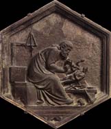 Obra en mrmol de Andrea Pisano. Museo de la Catedral de Florencia