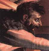 Detalle del descendimiento de Cristo. Rosso Fiorentino