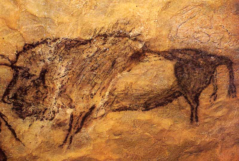 Bisonte de la cueva de Santimamie (Vizcaya).
