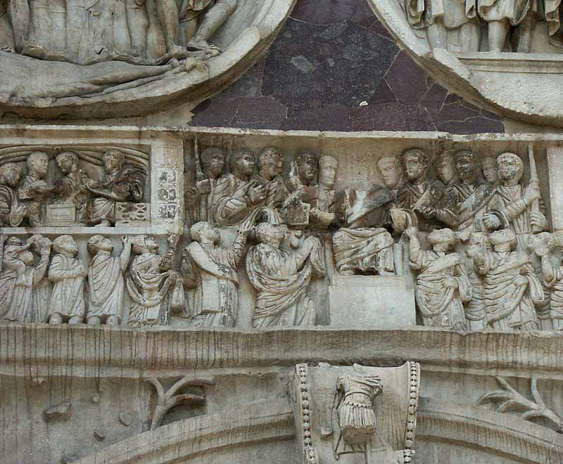 Arco de Constantino: escultura de la poca de Constantino