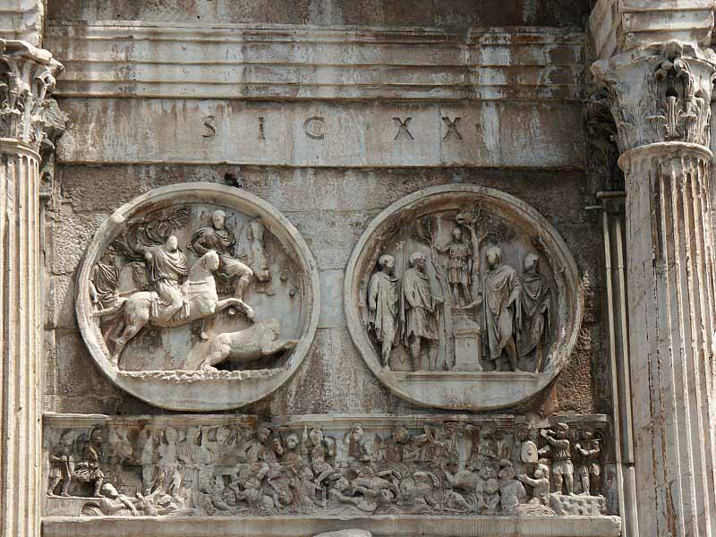 Arco de Constantino: cara sur